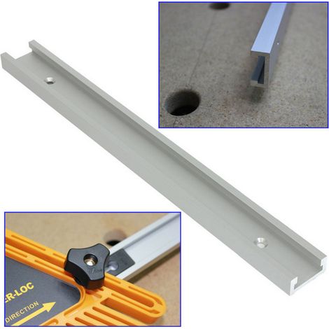 [JAMAIS UTILISÉ]Rails en T de 300 mm avec rainure en T pour scie à table de défonceuse