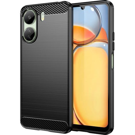 Schutzhülle für Xiaomi Redmi 13C / Poco C65, Karbon, Schwarz (1/5)