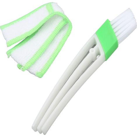 Brosse pour climatisation de voiture, dépoussiéreur, chiffon de nettoyage, outils de nettoyage intérieur de voiture (1/5)