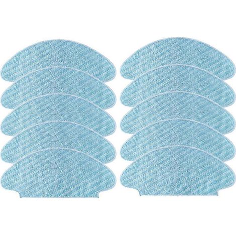 Lot de 10 chiffons de nettoyage pour aspirateur Tefal X-Plorer 45 / RG8275WH : accessoires et lingettes de rechange. (1/5)