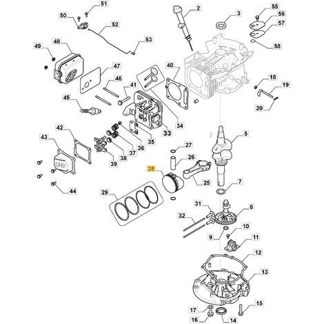 ORIGINAL STIGA Motor Kolben TRE 224 Rasentraktor 118551113/0