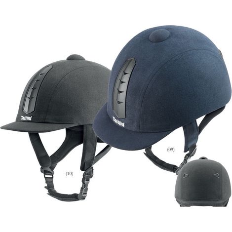 Cap da equitazione Pro 2 con rivestimento in microfibra e prese d'aria posteriori e anteriori cinturino sottogola e fibbia a sgancio rapido Omologato CE Guscio ABS: 57 cm, Blu 09