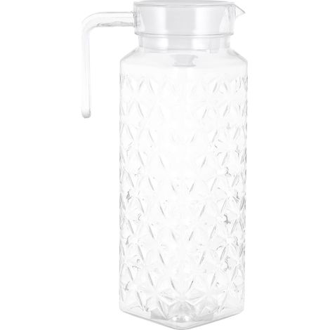Froid bouteille d’eau mug Fridge verre Jug avec couvercle Clear Teapot anti-fuite Container (1/5)