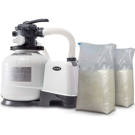Pompa filtro a sabbia 10500 l/h INTEX 26648 + 50 kg di sabbia (1/3)