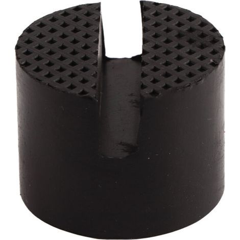 Adaptateur de Cric de Plancher de Rail de Cadre Fendu de 5 Cm de Diamètre-Support de Levage Coussin de Cric de Voiture avec Support de Support de Tampon en Caoutchouc. (1/4)