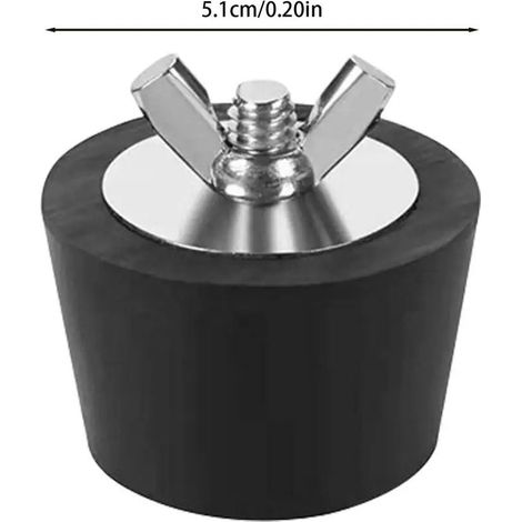 Accessoires de piscine Bouchon d'expansion (51 mm) en caoutchouc pour skimmer de piscine, bouchon à vis en acier inoxydable pour piscine hors sol, bouchon de refoulement pour piscine. (1/5)