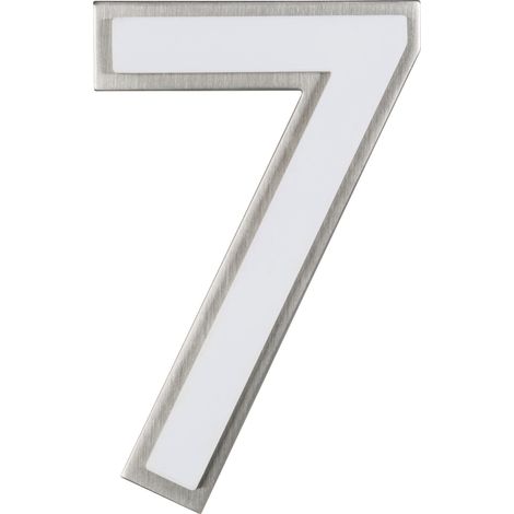 Alpertec Hausnummer 7 Nachtleuchtend  Hausnummern Hausnummerschild