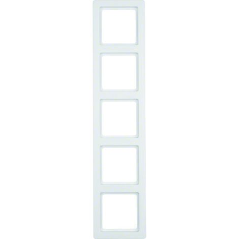 Cornice interruttore Berker q.1 5 moduli IP44 senza viti