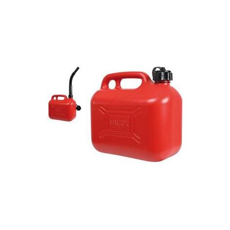 Tanica Benzina 5 Lt Plastica con Boccaglio Trasporto Carburanti Omologata UN