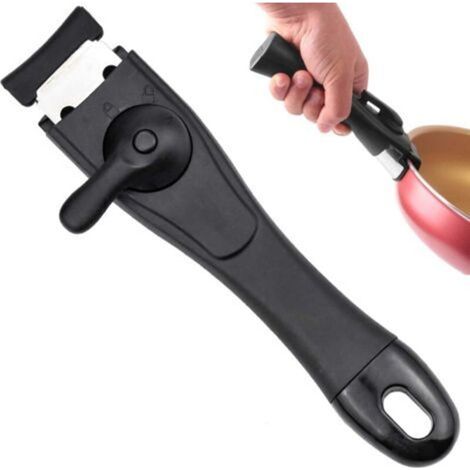 Mango universal fácil de reemplazar para ollas, cazuelas de sopa, etc. Negro (1/5)