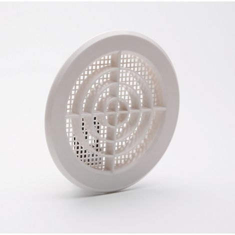 Grille Avec Toile Mousquitaire Couleur Blanche D-10-11cm Abs (1/3)