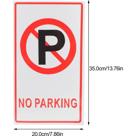 Panneau Stationnement Interdit en Aluminium, Signal Routier D'avertissement  Usage en Lieux Privés et Centre Commercial, Forte , Signalisation Multifonction (1/5)
