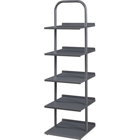 Range-chaussures 119 x 34 x 32 cm acier laqué anthracite (1/4)
