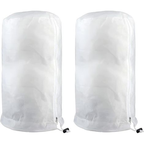 Voile D'hivernage,2 Pièces Voile Hivernage Plante Exterieur,Housse Hivernage Plante Exterieur avec Cordon de Serrage à Glissière,Housse D'hivernage,Housses de Protection pour Plantes 80x60cm (1/5)