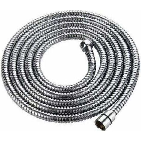 Flexible de douche 3m – Acier inoxydable chromé – Anti-torsion – Connexion G1/2' universelle – Résistance haute pression (1/5)