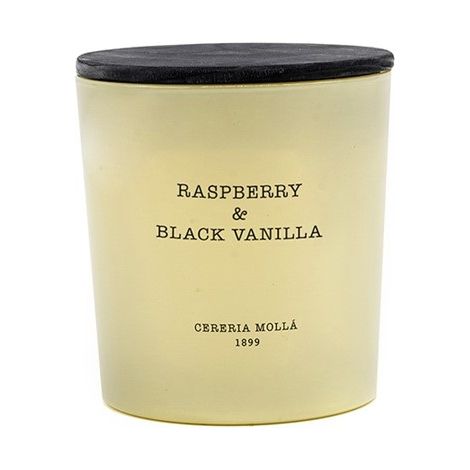 Vela aromática Cereria Molla de frambuesa y vainilla negra, 600 g (1/3)