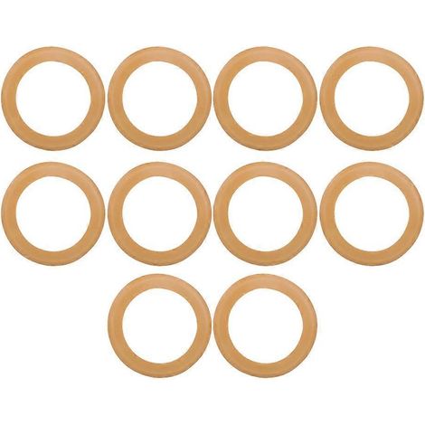 10 segments de piston isolés en caoutchouc, accessoires de pompe pour compresseurs d'air sans huile et silencieux de 550 W