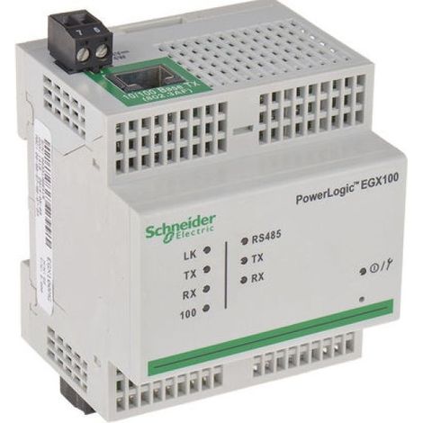 Schneider EGX100MG Ethernet Gateway - PowerLogic EGX100 - 1 Ethernet port - 24 V DC