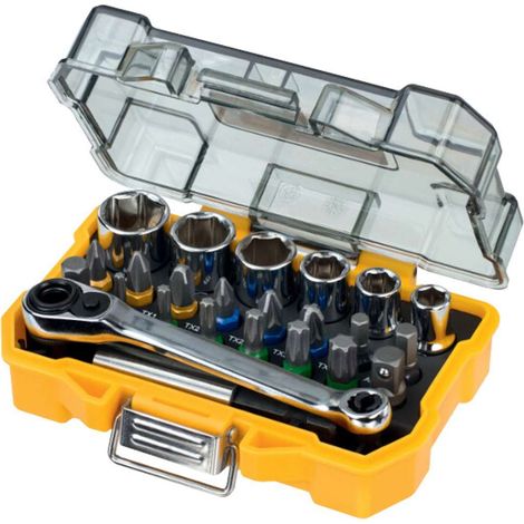 DEWALT DT71516-QZ Set Avvitatura Con Cricchetto Composto Da 24 Pezzi