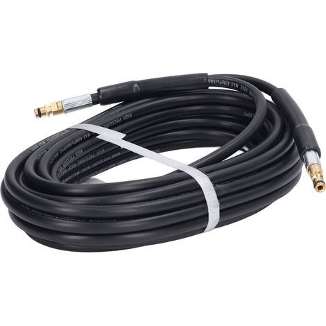Tuyau haute pression en caoutchouc 15 m – 40 bar – pour Kärcher K2 à K7 – embouts cuivrés (1/3)
