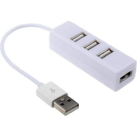 USB Hub USB 2.0 4 en 1 multiport Hub de Charge Connexion Carte Adaptateur Lecteur Hub USB 1pc Blanc-Fei Yu