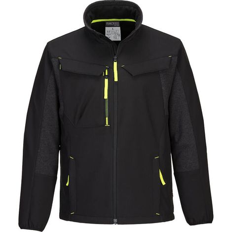 Softshell-Jacke Wx3 Eco Hybrid (2 Schichten) Farbe: Schwarz Größe XXL - Portwest