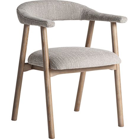 Chaise en bois de frêne marron style contemporain laqué - Marron bois laqué contemporain (1/5)
