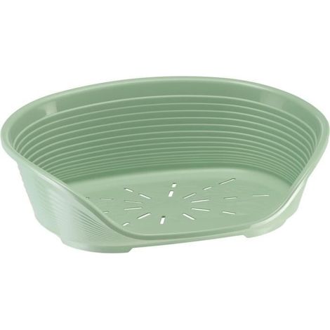 1 Corbeille pour chats et petits chiens, plastique, appuie-tête, aération, base anti-dérapante, intérieur