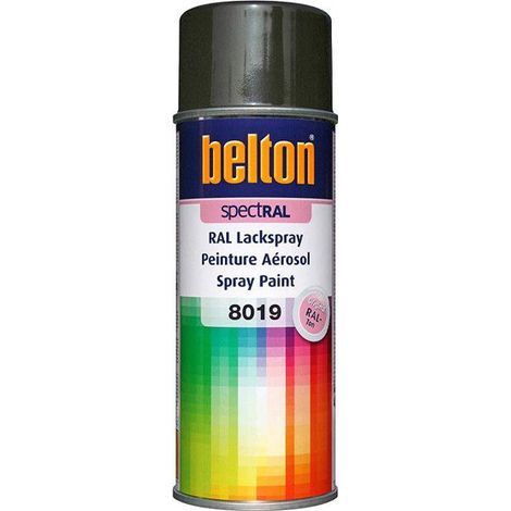 Bombe peinture - AUTO K - RAL 8019 - Brun-Gris - 400 ml - Mat