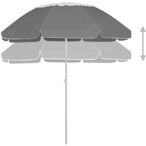 Maison Exclusive - Strandschirm Anthrazit 300 cm