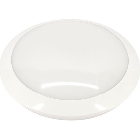 Plafonnier LED 16W Blanc Rond Détecteur de Mouvement IP66 Batterie de secours - Blanc Neutre 4000K - 5500K - SILAMP (1/2)