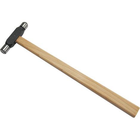 Multirex – Mini marteau tête ronde et plate 20 cm – Manche en bois dur – Pour travaux de précision sur métaux tendres – Têtes forgées et polies (1/2)