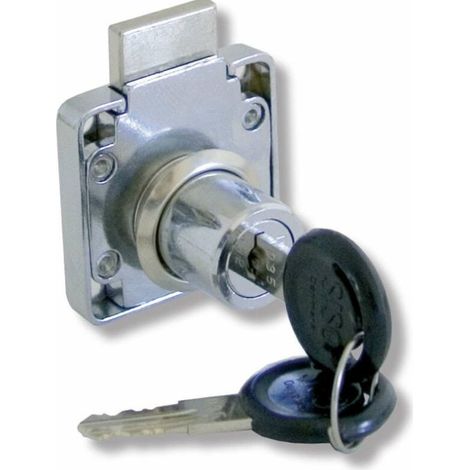 Serrure Pene Dormant Siso 850 Chrome Rosace 2 Cles Axe 25.5mm (1/2)