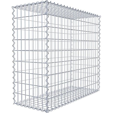 Gabiondeco - Gabion 100 cm x 90 cm x 40 cm (L x H x P). mailles 5 x 10 cm. Spirale - Made in Germany (1/5)