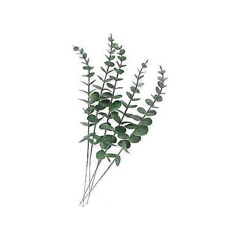 10er-Packung realistisch wirkende künstliche Eukalyptusblätter – künstliche Blumenzweige für Brautsträuße, Heimdekoration (Graugrün)