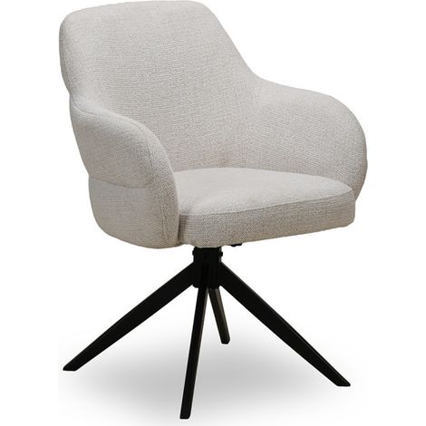 Chaise pivotante Nolan tissu beige Takasit (1/5)