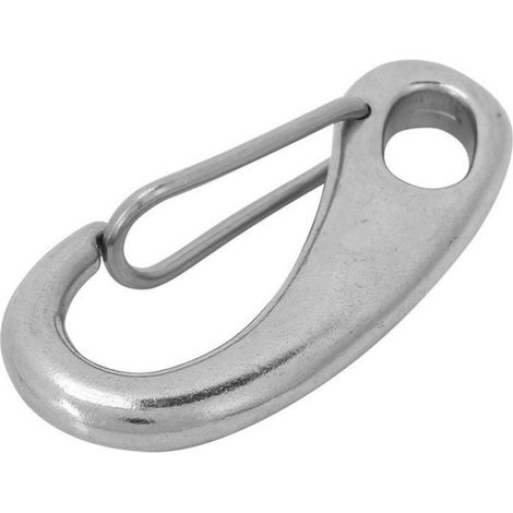 Mousqueton - Acier Inoxydable 304 - 70 mm - Pour Plongée et Équipement Marin - 1 Pièce (1/5)