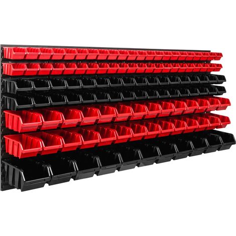 Panneau d'outils d'atelier 172x78 cm + 117 plateaux (1/5)