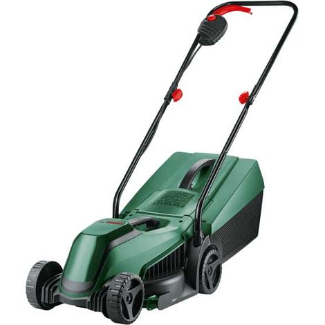 Bosch – Tondeuse à batterie 18V pour petits jardins – Largeur de coupe 32 cm – 3 hauteurs de coupe – Guide-herbes – 6008B9B02 (1/3)
