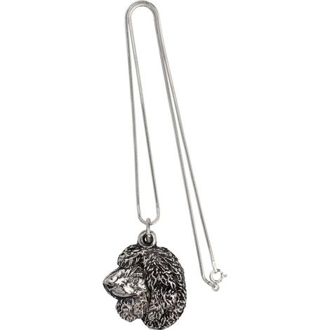 Spaniel de agua irlandés: collar para perros, joyería única para amantes de los perros, colgante de serpiente único de Art-Dog (1/5)