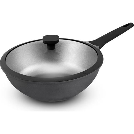 Wok 28cm con rivestimento antiaderente CHAMBORD28 TITANE (1/2)