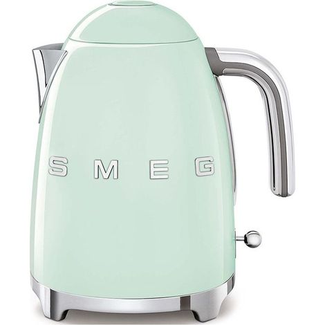 CMT – Bouilloire électrique 1.7L – Vert d'eau – Puissance 2400W – Base antidérapante – Résistance cachée – Rotation 360° sans fil