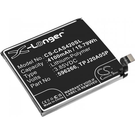 Batterie 3.85V 4.1Ah LiPo 596266 pour téléphone Caterpillar CAT S42