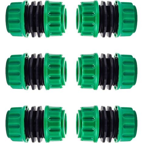 Raccords D'arrosage Rapides,6 PCS Raccord Tuyau Rapides Embout Arrosage pour Raccordement Facile et Rapide ou un de Réparation Sans Outils -