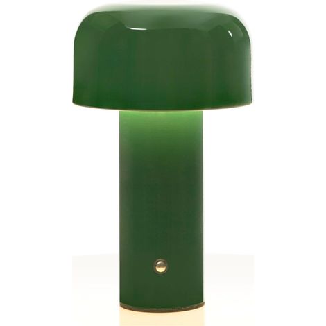 Lampada a forma di fungo, luce notturna a forma di fungo in acrilico e ferro, dimmerabile, 3 temperature di colore, USB tipo C, luce notturna (bianca)