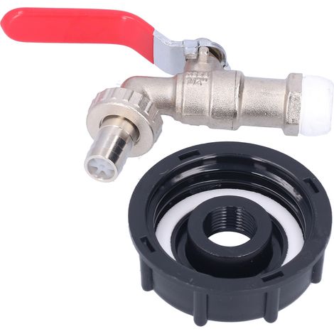 Robinet adaptateur pour IBC G1/2, raccord laiton fileté mâle, connecteur de vanne de remplacement, robinet de sortie pour cuve. (1/5)