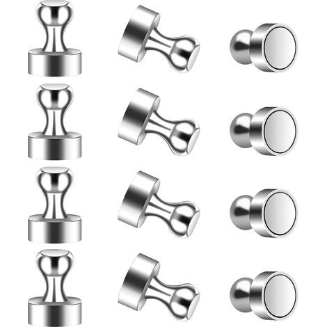 Aimants Puissants 12pcs Petit Aimant Frigo Neodyme N52 Aimants Tableau Magnétique 12 X 16 mm pour Réfrigérateur Tableaux Blancs Photos La carte Notes (1/5)