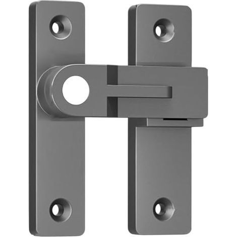 180-degree backlit door latch for indoor bathroom and sliding doors, luminous zinc alloy (grey) (1/3)