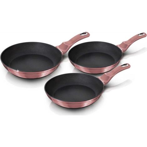 Zestaw 3 patelni 20/24/28CM berlinger haus BH-6170 I-rose (1/3)
