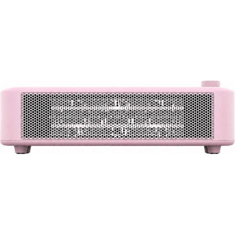 Chauffage céramique PTC, 250-500 W, chauffage rapide, économie d'énergie, silencieux, pour chambre, bureau ou table de travail, rose (1/5)